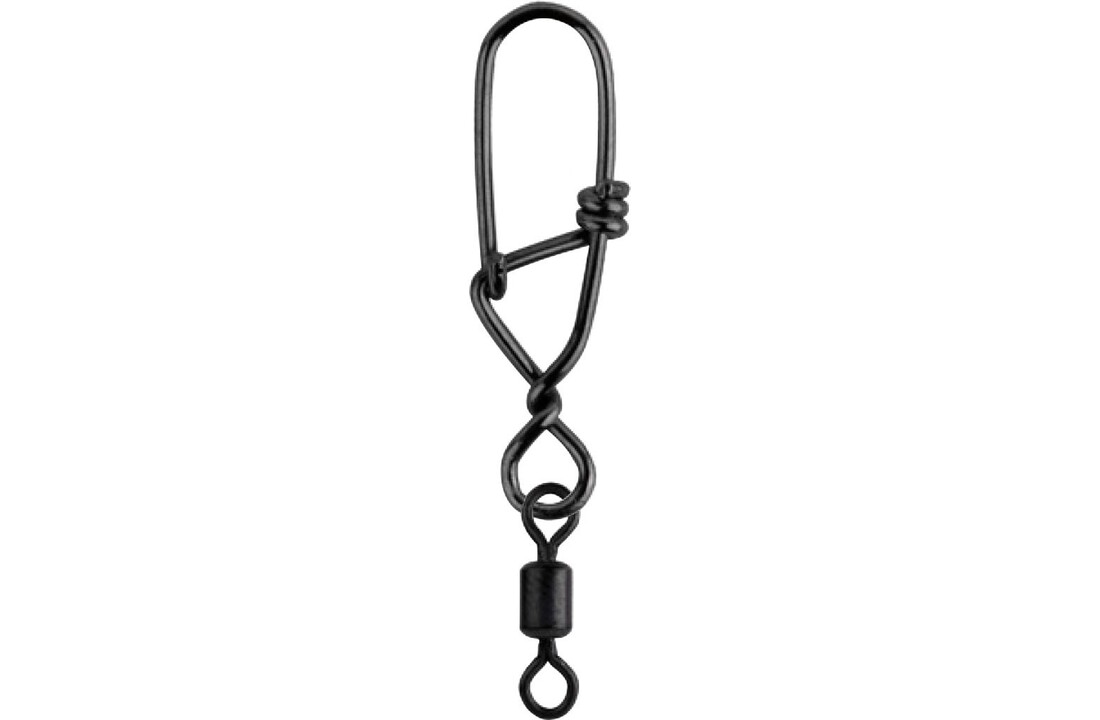 MATT BLACK SNAGLESS SNAP + ROLLING SWIVEL #00+12 P/10