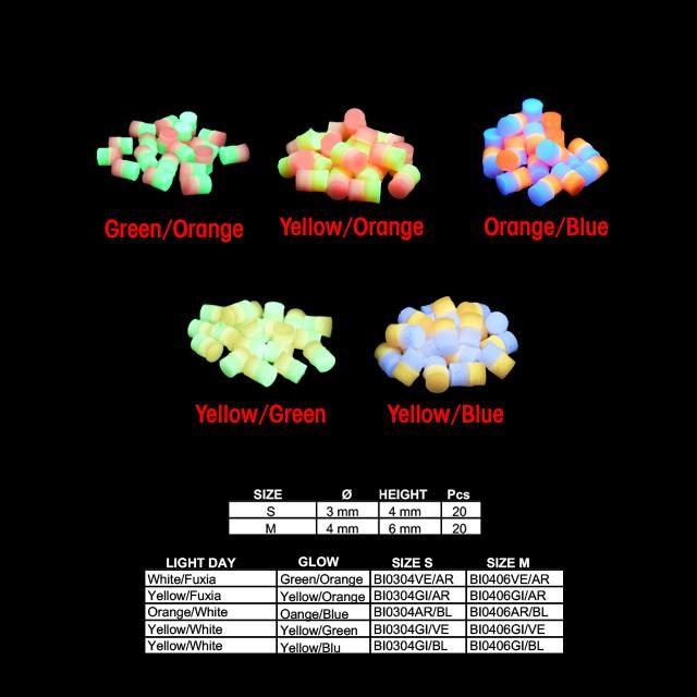 GLOW STICK MINI GROEN/ORANJE 4 X 6MM P/20