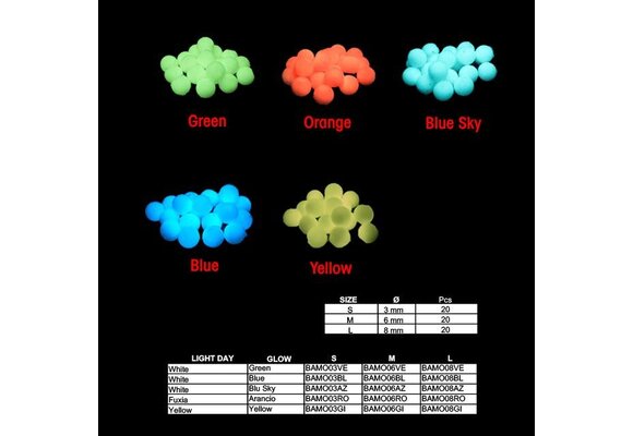 BALL SHAPE ATTRACTOR BLUE 8MM