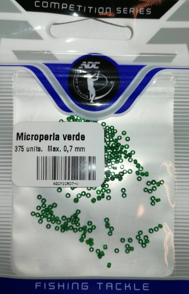MICROPERLA VERDE ESMERALDA 0.70MM P/375