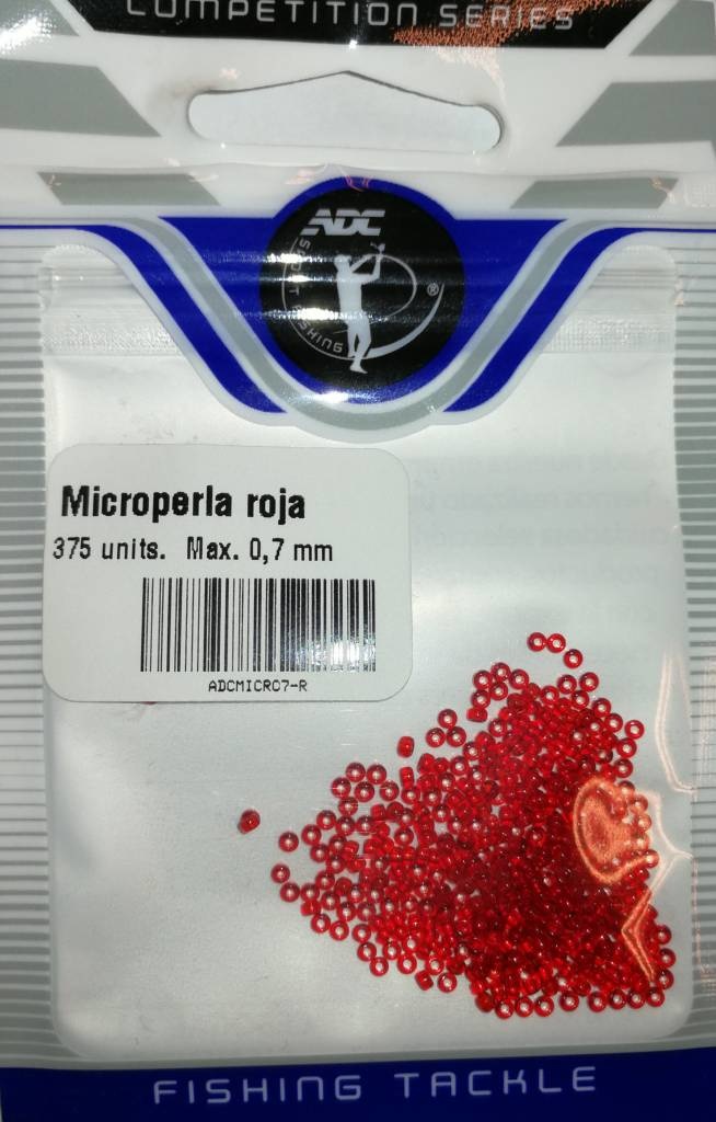 MICROPERLA ROJA 0.70MM P/375