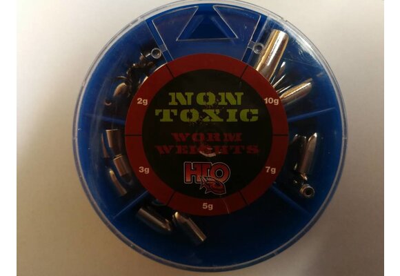 NON TOXIC WORM WEIGHT SELECTION MIX 2-10 GRAM SILVER