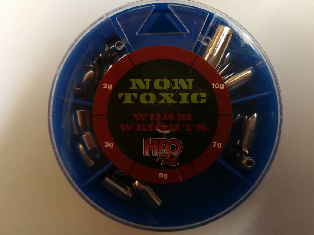NON TOXIC WORM WEIGHT SELECTION MIX 2-10 GRAM SILVER