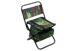 CAMOUFLAGE STOEL MET TASJE 30 X 38 X 59 CM