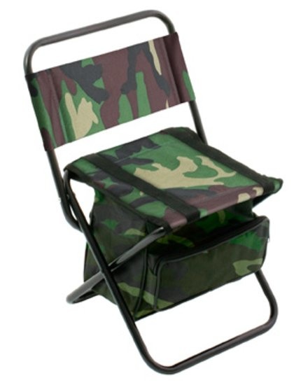 CAMOUFLAGE STOEL MET TASJE 30 X 38 X 59 CM