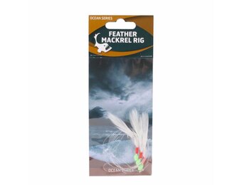 FEATHER MACKREL RIG 3 HKS WHITE #1