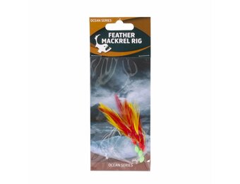 FEATHER MACKREL RIG RED/YELLOW 3 HKS #1