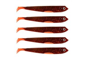 DER ZANDER GUMMIFISCH 12 CM UV MOTOROIL P/5