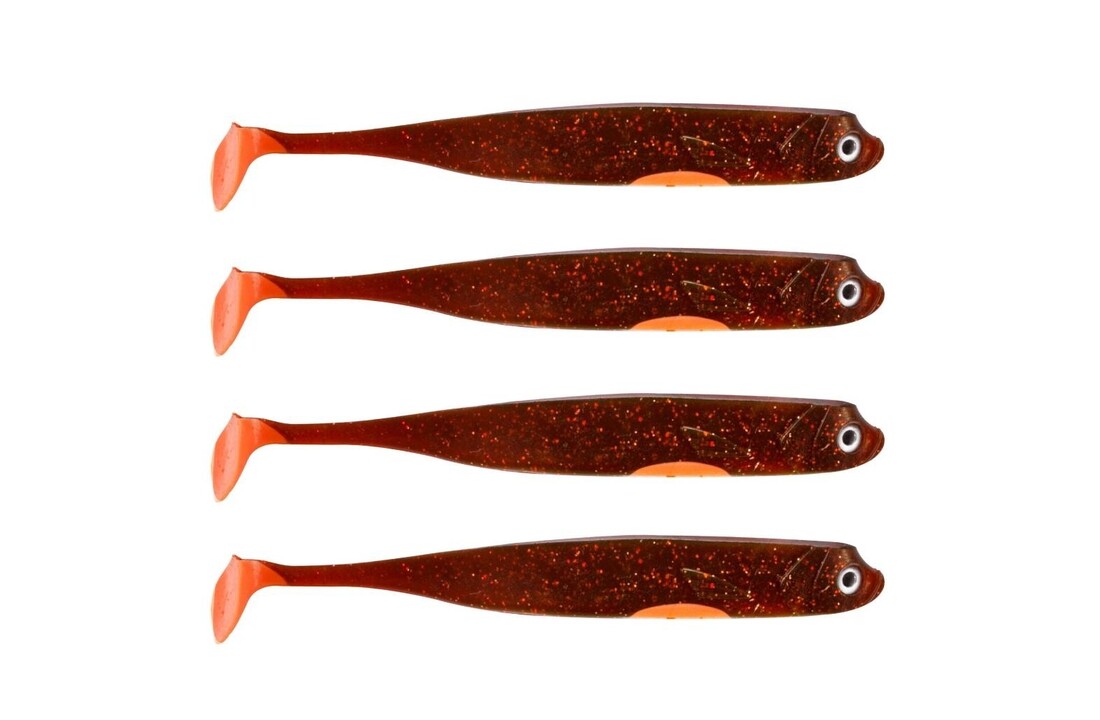 DER ZANDER GUMMIFISCH 12 CM UV MOTOROIL P/5