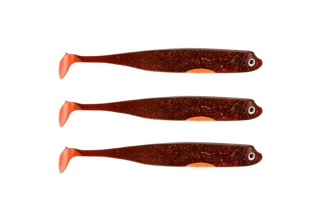 DER ZANDER GUMMIFISCH 12 CM UV MOTOROIL P/5