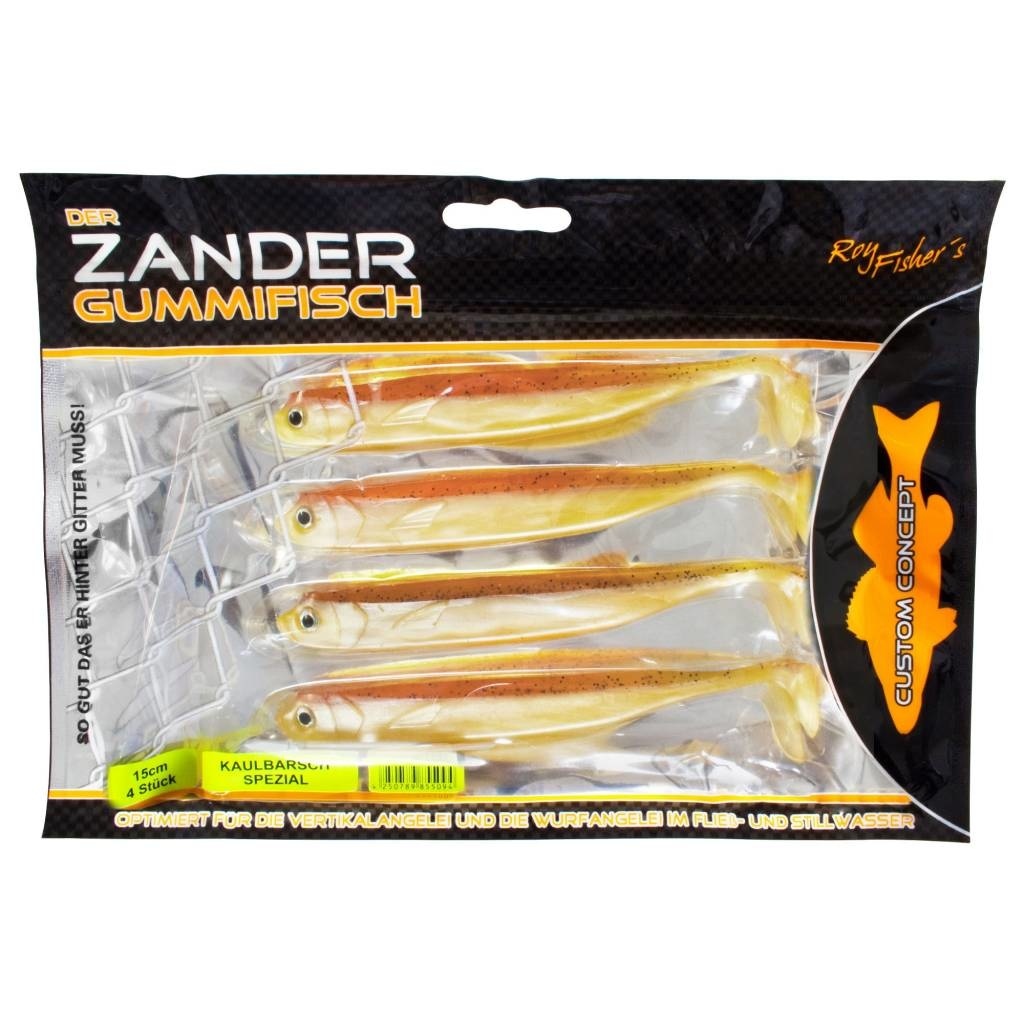 DER ZANDER GUMMIFISCH 12 CM UV KAULBARSCH SPEZIAL P/5
