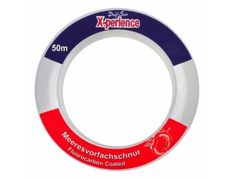 X-PERIENCE FLUOROCARBON COATED MEERESVORFACHSCHNUR 0.45MM 50M 17.25KG
