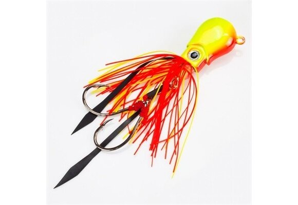 BRAINPOWER V2 SQUID JIG SUNBURST 120 GRAM