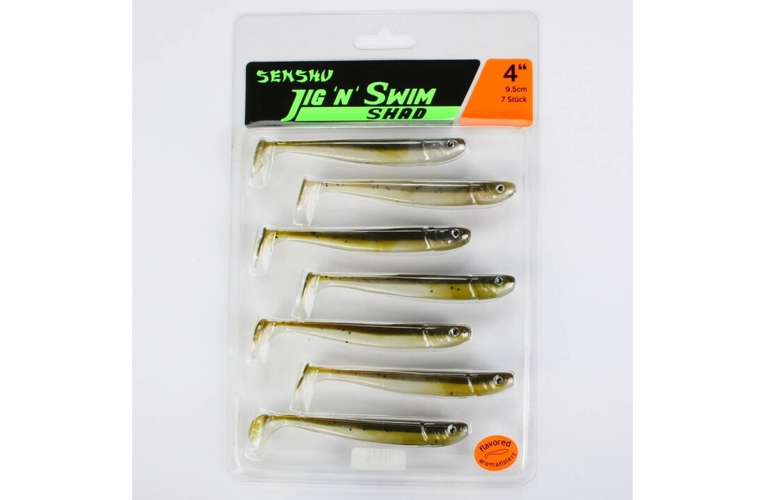 JIG 'N' SWIM SHAD 7.5 CM PUMPKIN POLICE P/9