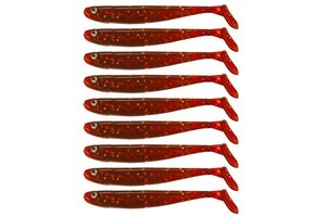 JIG 'N' SWIM SHAD 7.5 CM MOTOROIL GLITTER UV P/9