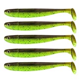 JIG 'N' SWIM SHAD 7.5 CM CHARTREUSE BROWNIE UV P/9