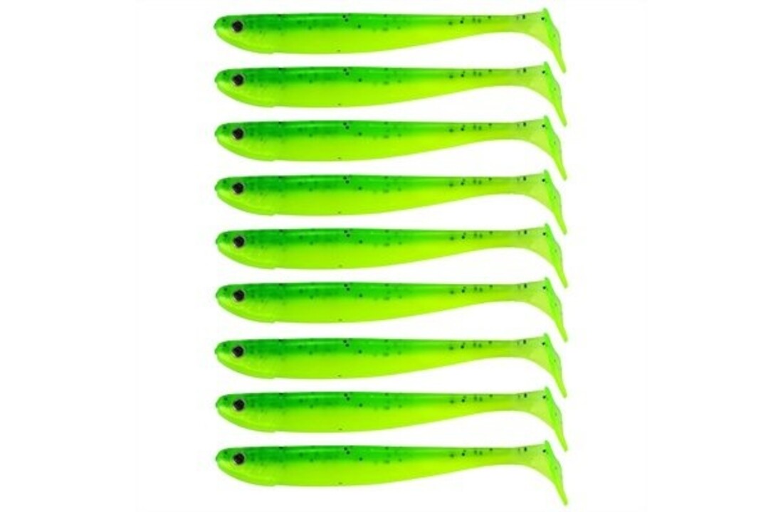 JIG 'N' SWIM SHAD 7.5 CM CHARTREUSE BANDIT UV P/9