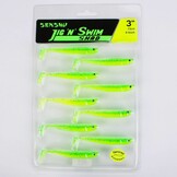 JIG 'N' SWIM SHAD 7.5 CM CHARTREUSE BANDIT UV P/9