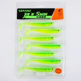 JIG 'N' SWIM SHAD 7.5 CM CHARTREUSE BANDIT UV P/9