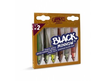 BLACK MINNOW COMBO OFF SHORE EUROPEAN 6 COLORS PACK