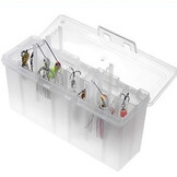 SPINNERBAIT BOX TRANSPARANT 23 X 12 X 8CM