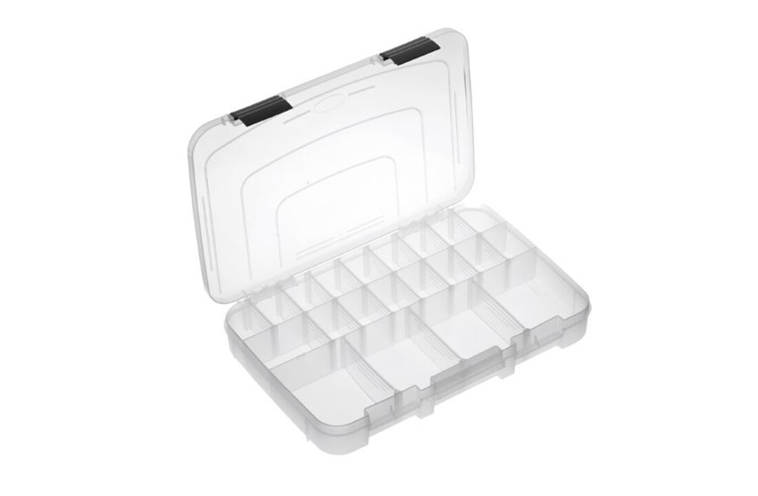 TRANSPARANTE TACKLEBOX 36.5 X 25 X 5 CM