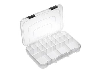 TRANSPARANTE TACKLEBOX 36.5 X 25 X 5 CM