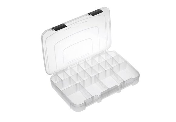 TRANSPARANTE TACKLEBOX 36.5 X 25 X 5 CM