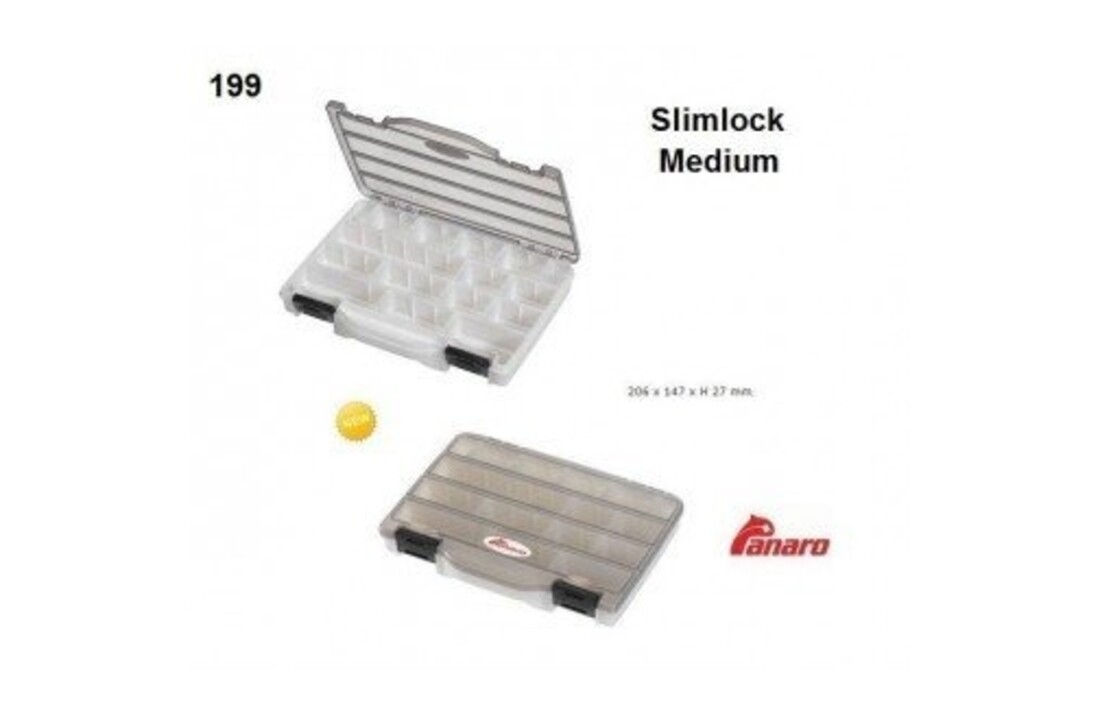SLIMLOCK LARGE LAAG MODEL TACKLE-BOX 28 X 19 X 3CM