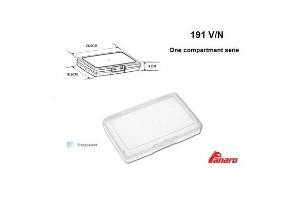ONE COMPARTIMENT MODEL TACKLE-BOX 24 X 15 X 4CM