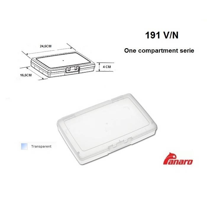 ONE COMPARTIMENT MODEL TACKLE-BOX 24 X 15 X 4CM
