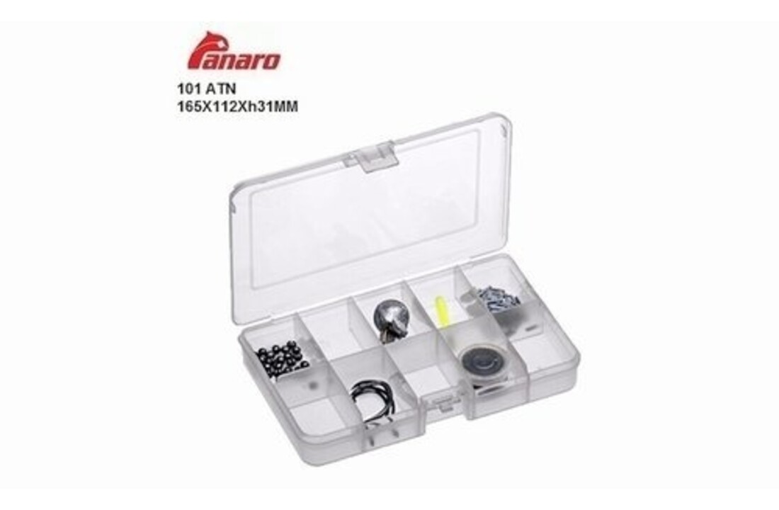 4 VAKS BOX TRANSPARANT 24 X 15 X 4 CM