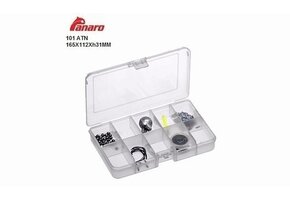 4 VAKS BOX TRANSPARANT 24 X 15 X 4 CM