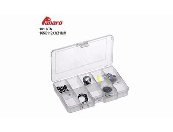 4 VAKS BOX TRANSPARANT 24 X 15 X 4 CM