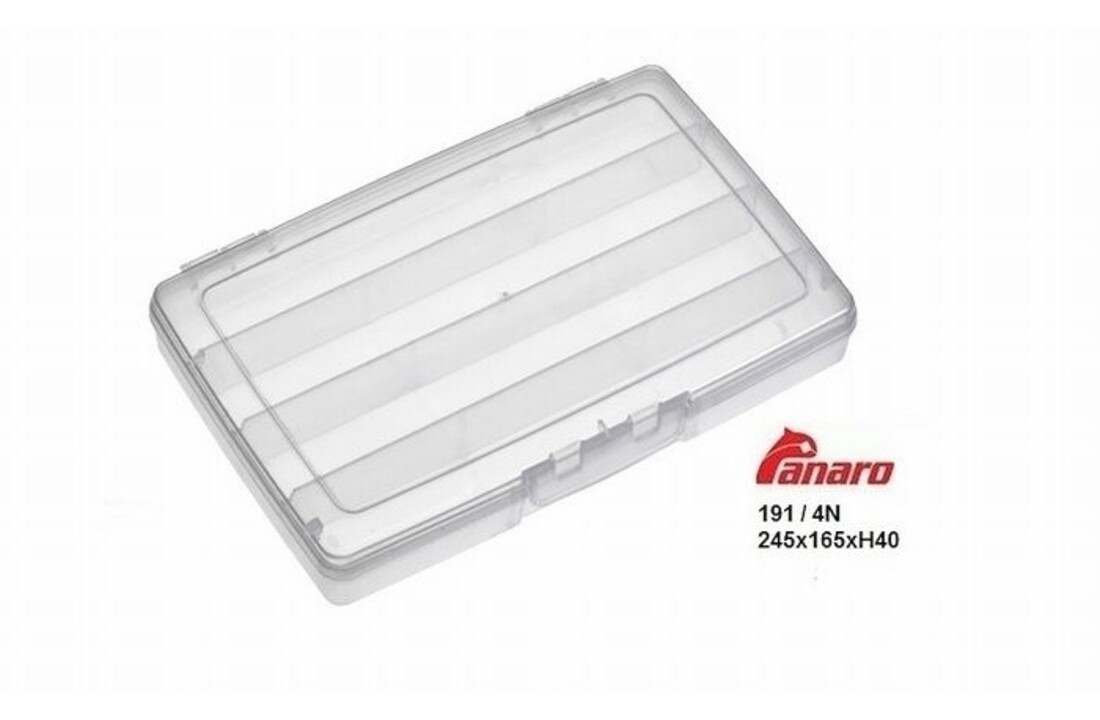 4 VAKS BOX TRANSPARANT 24 X 15 X 4 CM