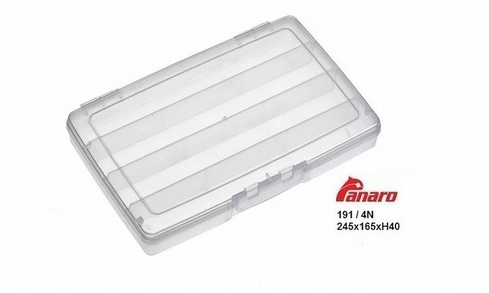 4 VAKS BOX TRANSPARANT 24 X 15 X 4 CM