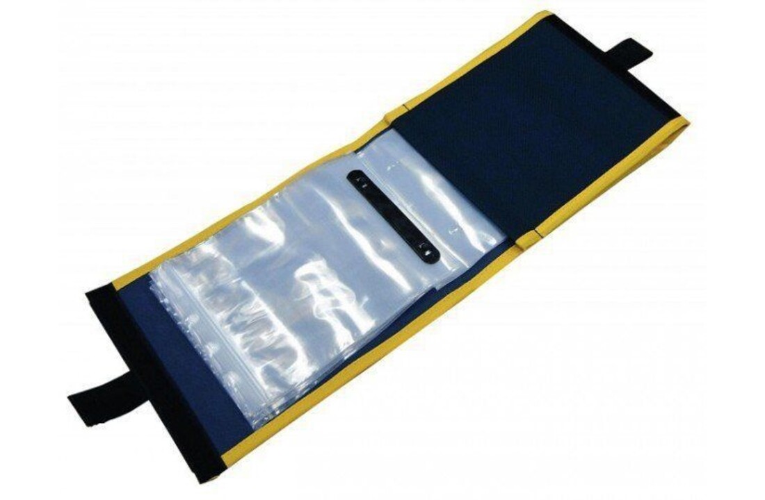 IAN GOLDS TRACE WALLET SMALL 15 ZIPLOCKS BLUE/YELLOW