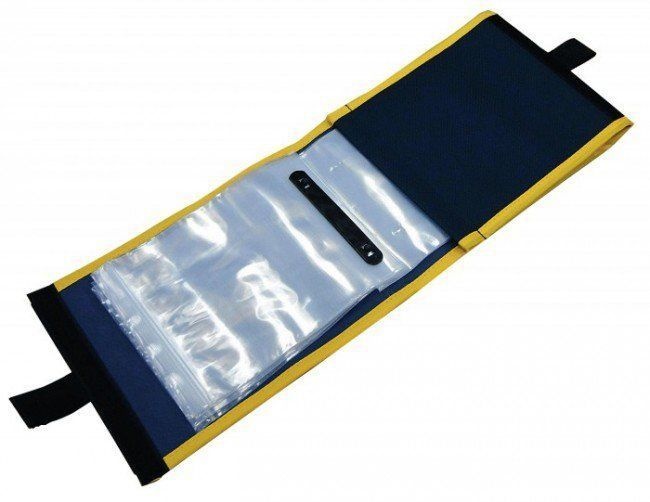 IAN GOLDS TRACE WALLET SMALL 15 ZIPLOCKS BLUE/YELLOW