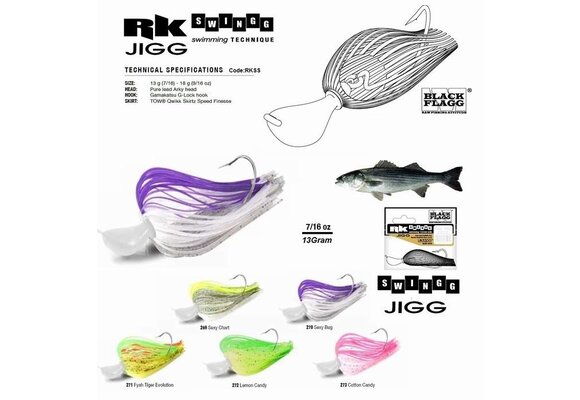 RK SWING JIGG SWIMMING 13 GRAM COTTON CANDY