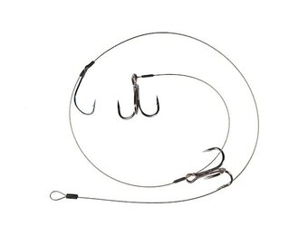 TREBLE HOOK DEADBAIT LEADERS 50CM