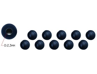 RIG SOLUTIONS TUNGSTEN BEADS FOR RIG SOLUTIONS SHOKKA SLEEVES DARK GREY P/10