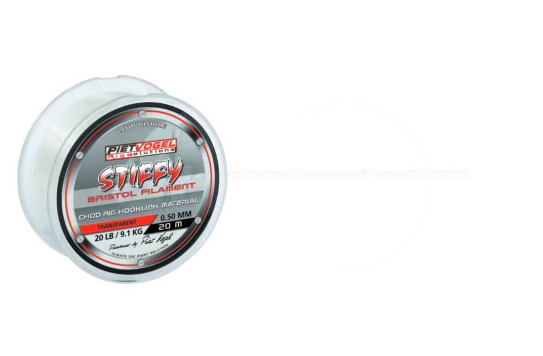 RIG SOLUTIONS STIFFY 0.50MM TRANSPARENT 20 LB 20M