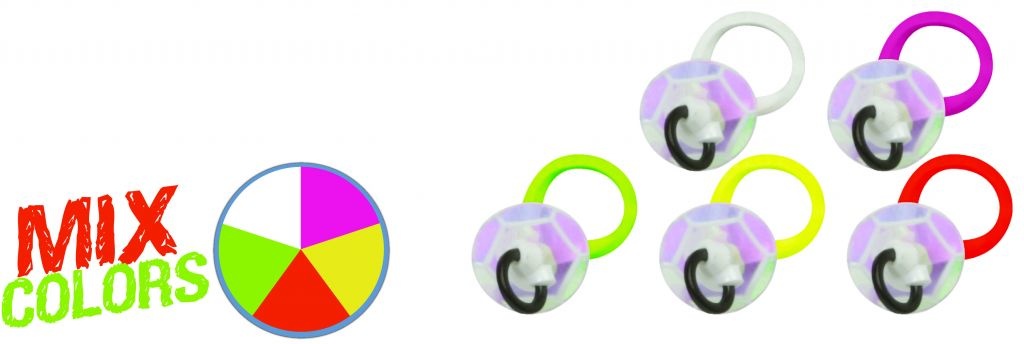 RIG SOLUTIONS NEXT GENERATION BAITBANDS 10MM ASSEMBLED MIX COLOR P/10