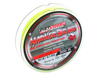 RIG SOLUTIONS MARKERBRAID 0.20MM FLUO YELLOW 20 LB 300M