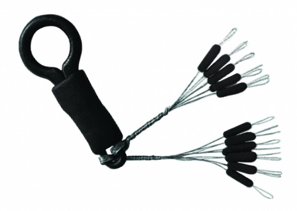 HQ THREADED BLACK RUBBER STOPS MEDIUM P/5