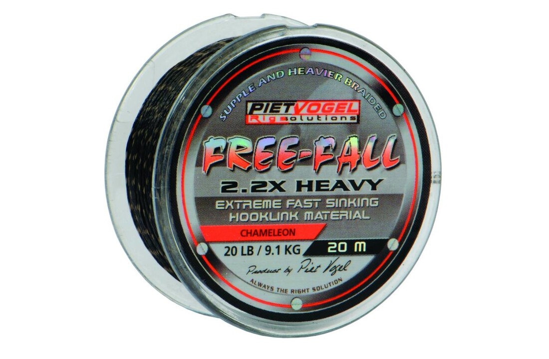 RIG SOLUTIONS FREE-FALL HOOKLINK MATERIAL 20 LB CHAMELEON 20M