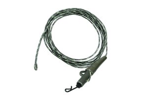 RIG SOLUTIONS FREE-FALL DOUBLE LEADERS WITH FREEDOM LEAD CLIP 40 LB CAMOU BLACK 100 CM