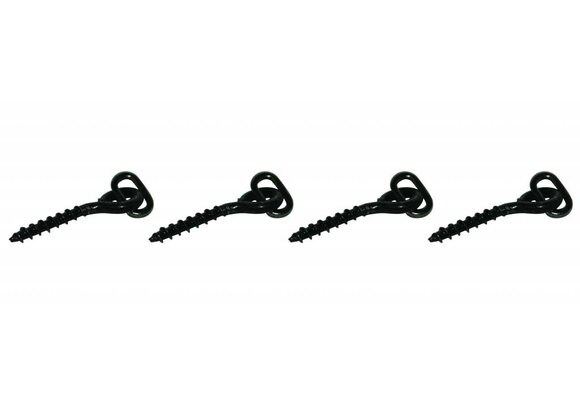 RIG SOLUTIONS FLEXI SCREW IN BAIT MATT BLACK P/10