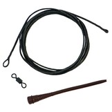 RIG SOLUTIONS FREE-FALL 1.4M DOUBLE LOOP WITH SPARE SHOKKA SLEEVE AND SWIVEL