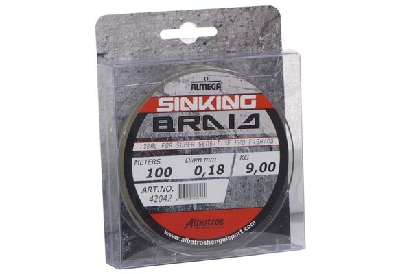 ALMEGA SINKING BRAID 0.12MM 100M